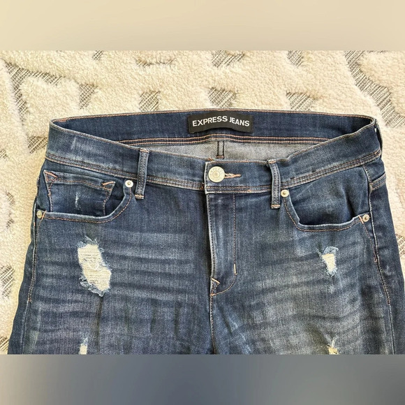 Express Cropped Legging Mia Midrise Sz 8 - Picture 3 of 5